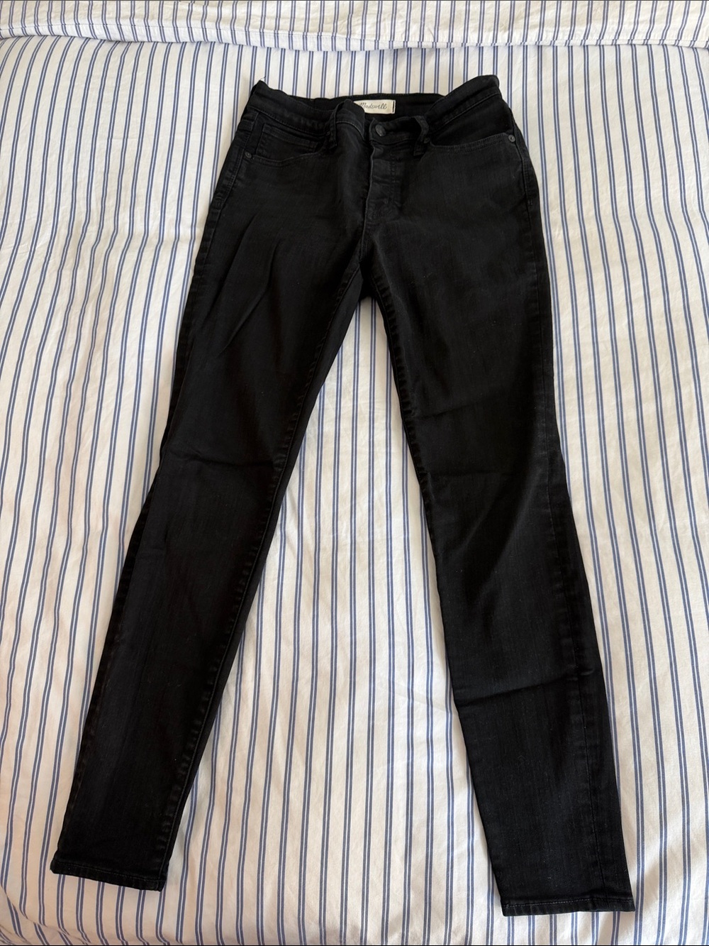 Madewell Black 9” High-rise Skinny Jeans